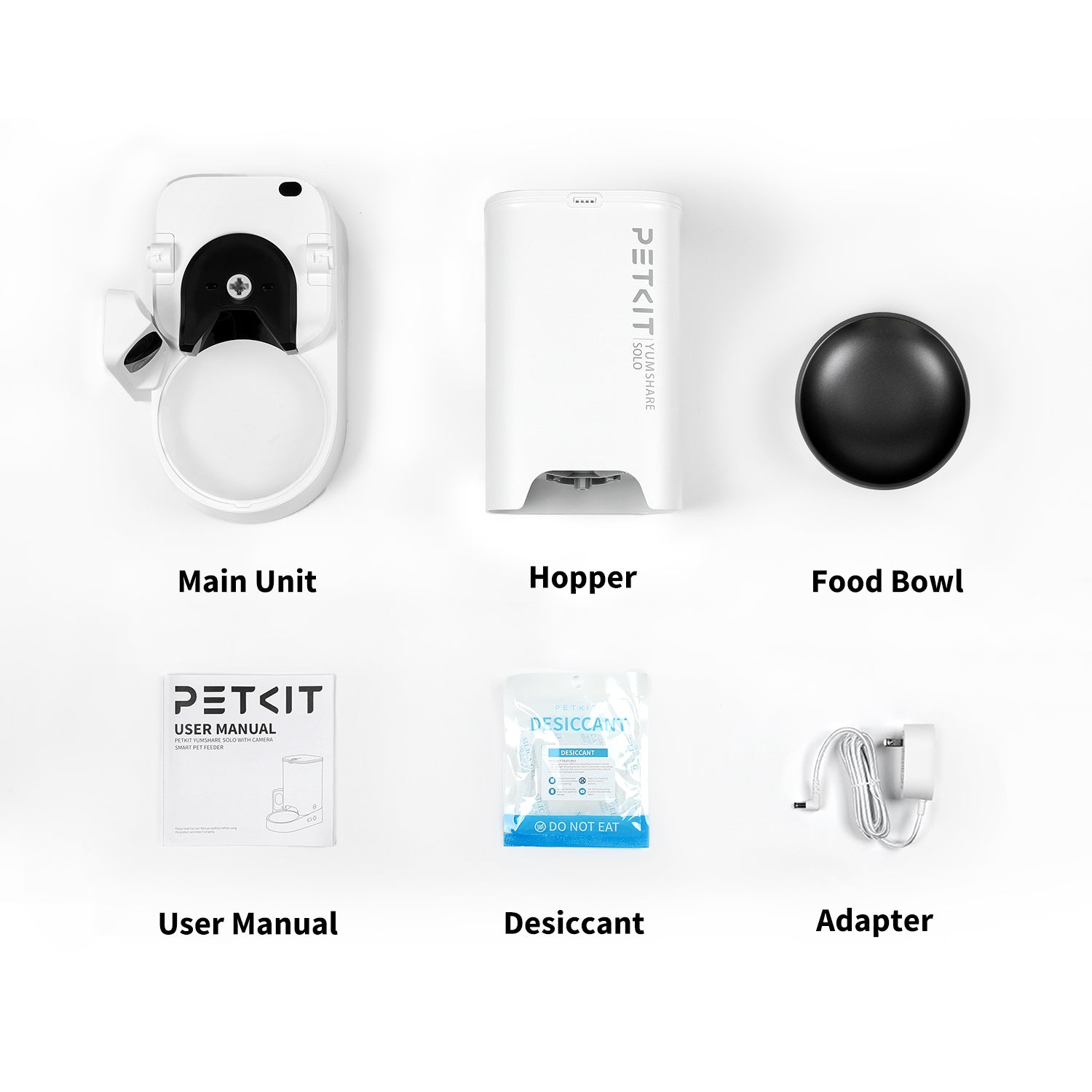 YumShare Solo Automatic Feeder package list