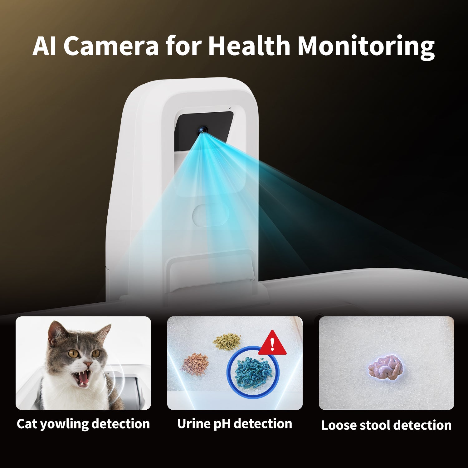 Purobot Crystal Duo Automatic Cat Litter Box with Camera