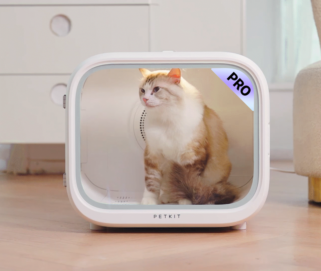 AirSalon Max Pro Pet Dryer Box with 360-degree temperature-controlled airflow for efficient and thorough drying