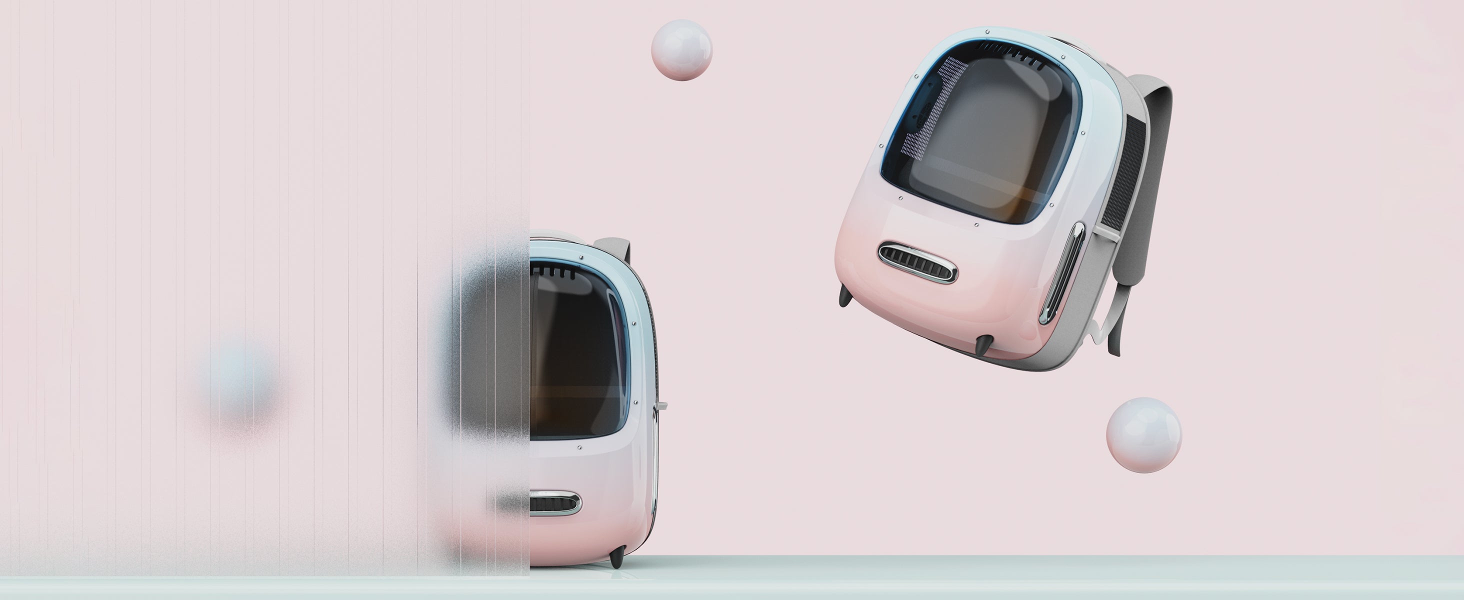 Breezy 2 Cat Carrier showcasing playful and cute design details that combine functionality with a stylish outdoor look