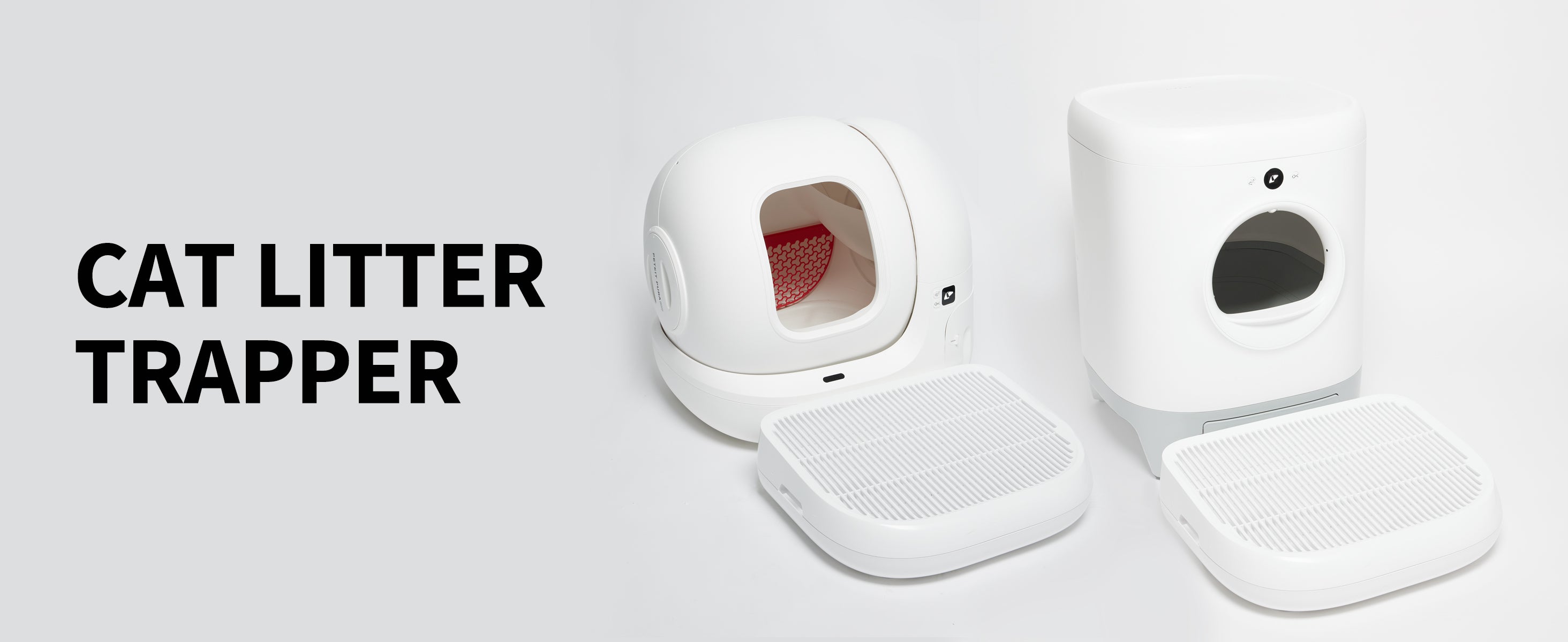 Cat Litter Ramp used together with PETKIT automatic litter boxes, showing effective litter trapping across different models