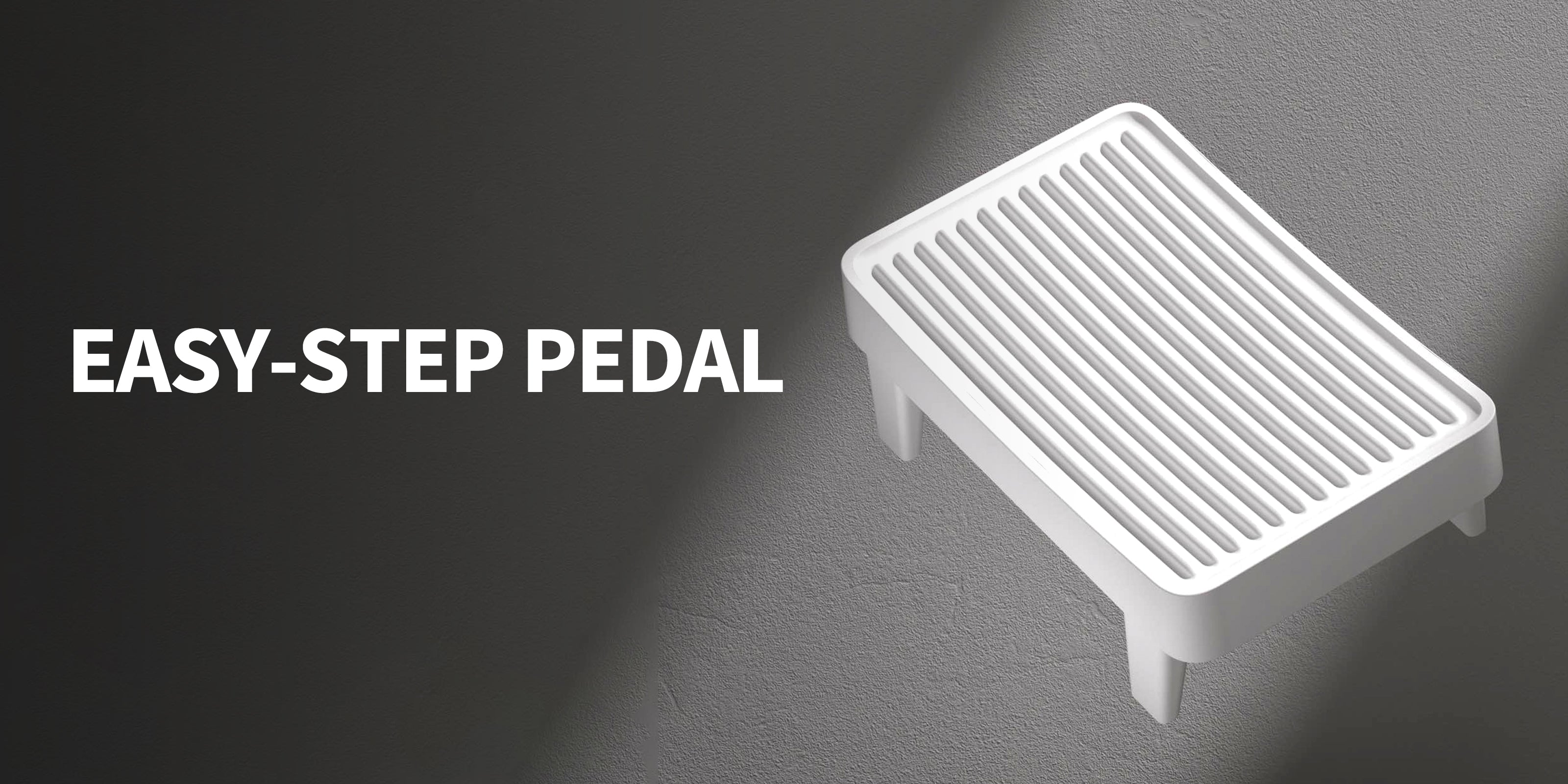 Easy-Step Pedal banner highlighting product design and functionality
