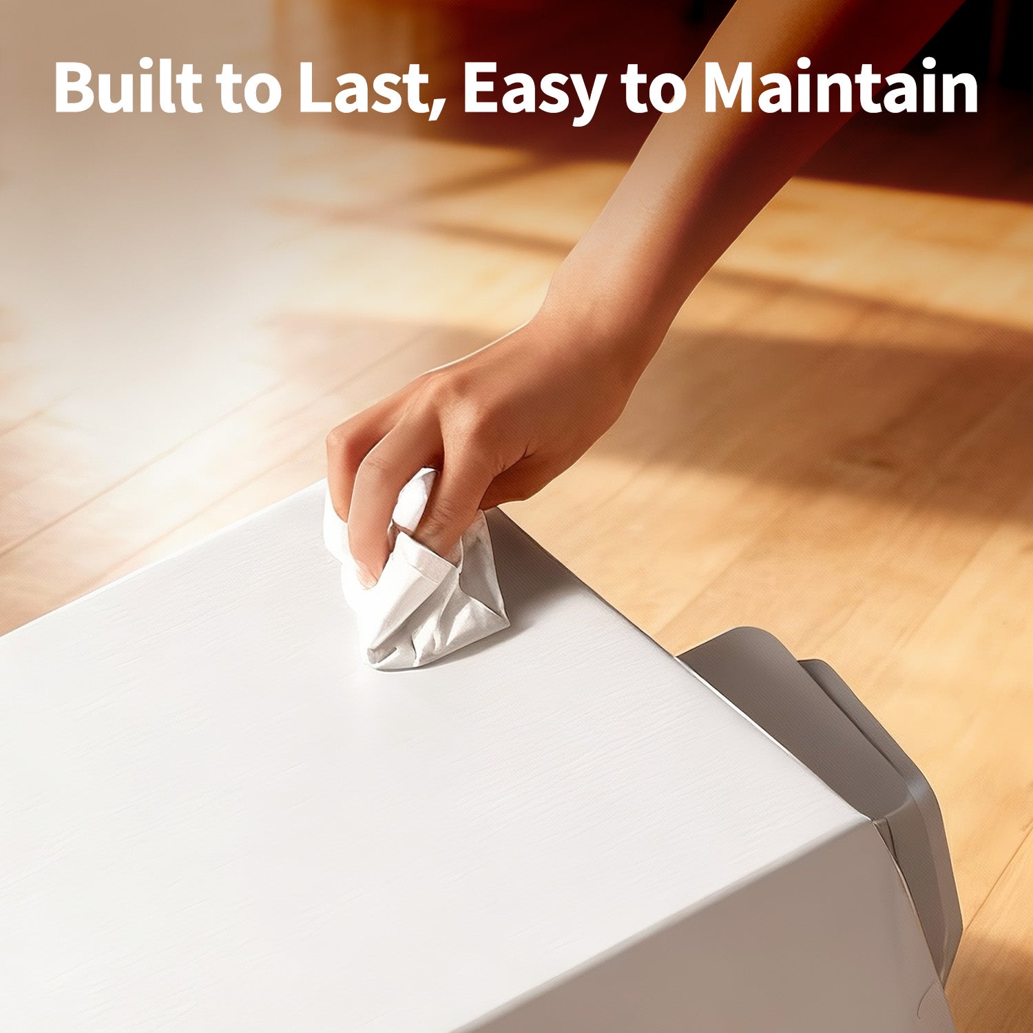 Front-Entry Hood material close-up showing its durable, smooth PP surface that is easy to maintain