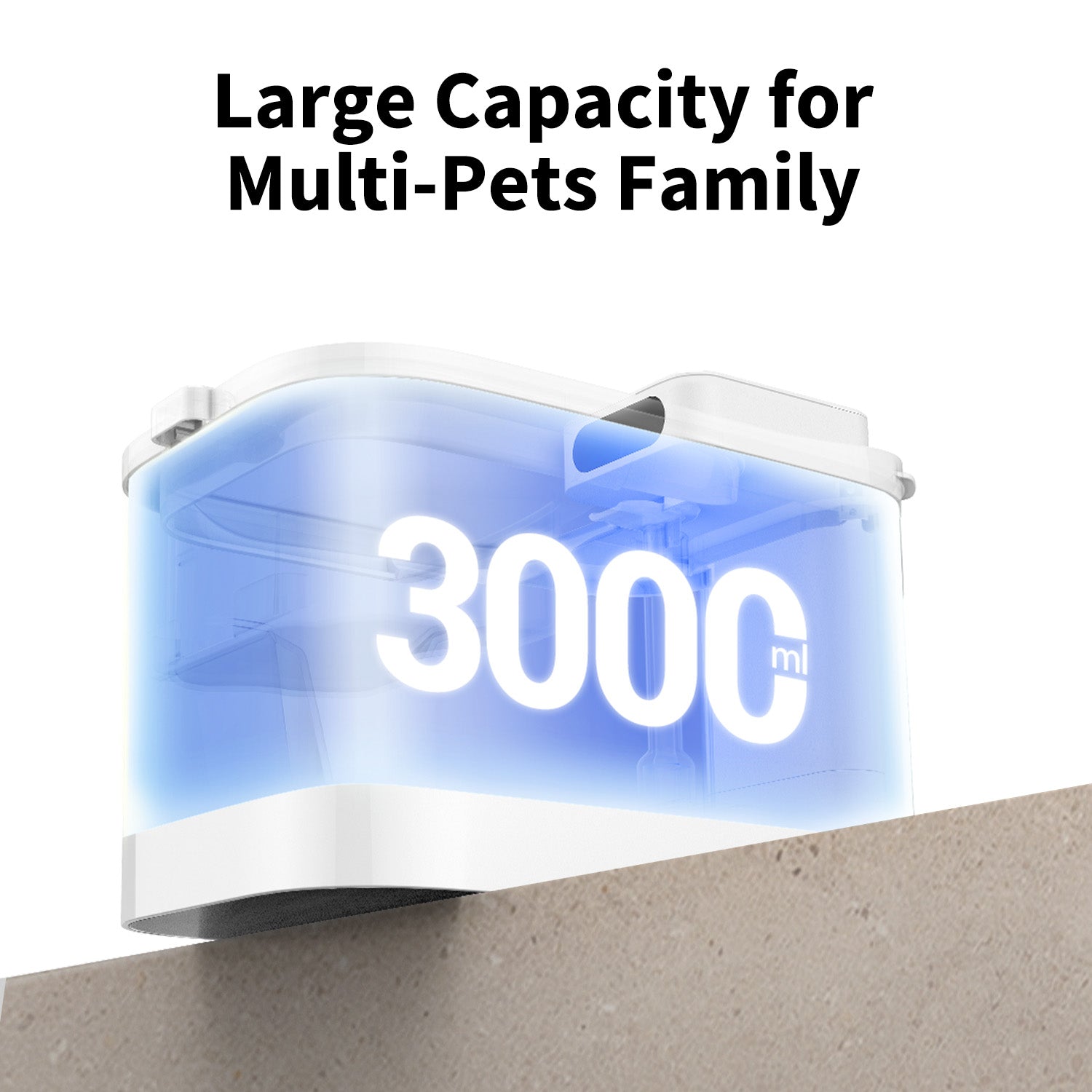 PETKIT EVERSWEET MAX 2 (UVC) large 3L capacity pet water fountain for cats and small-breed dogs.