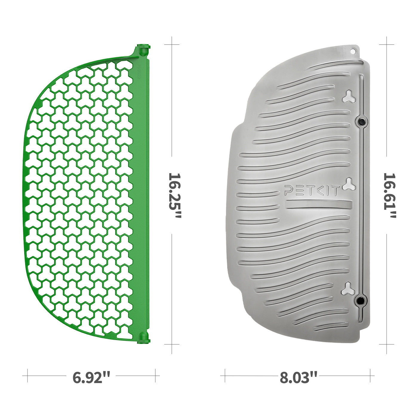 Dimensions of Tofu Magnetic Cat Litter Remover Set P99022 designed for PuraMax , PuraMax 2, Purobot Max Pro and Purobot Max Pro 2