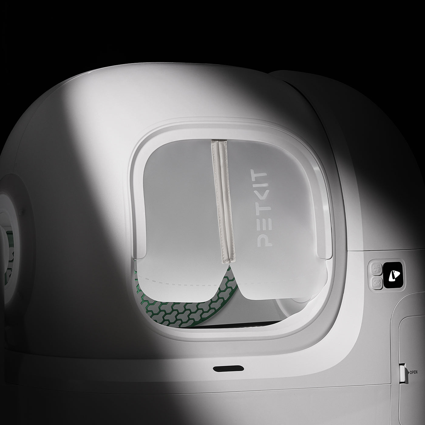 Translucent magnetic curtain allows light in while keeping PUROBOT MAX PRO 2 camera view clear