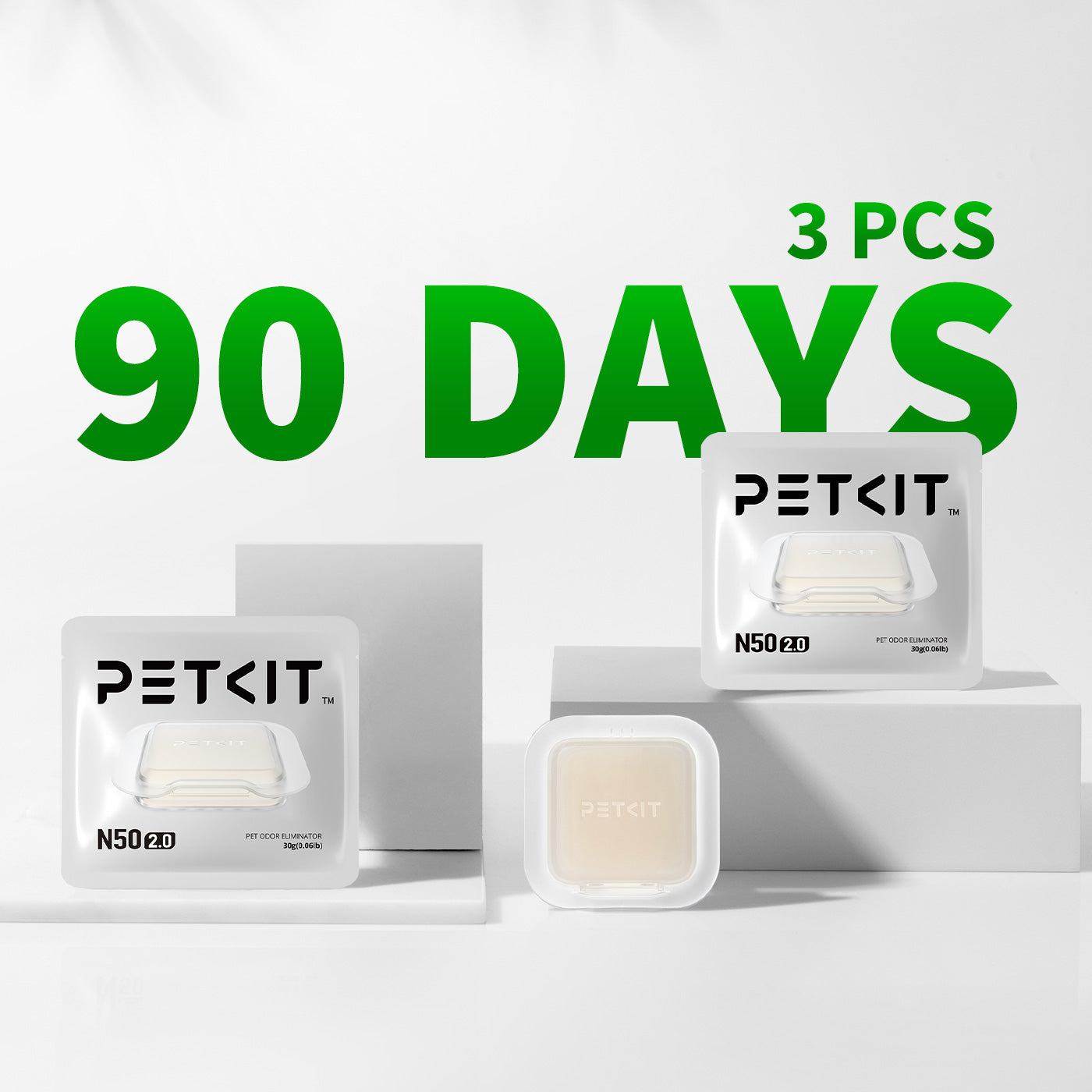 Pet Odor Eliminator N50 2.0 delivers long-lasting odor control with up to one month of freshness per piece