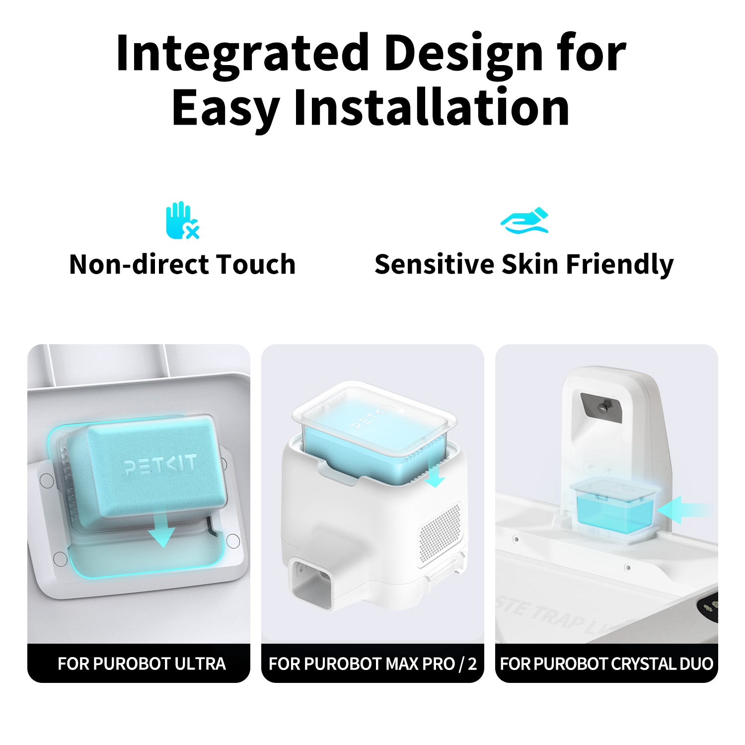 Pet Odor Eliminator N60 features an integrated case design that avoids direct contact, supports sensitive skin, and enables easy installation