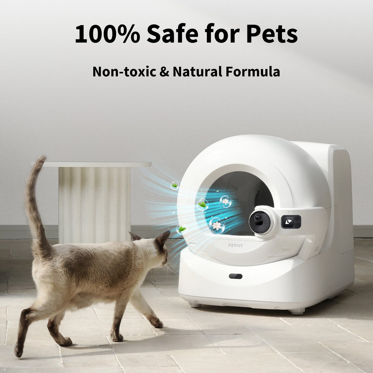 Pet Odor Eliminator N60 made with a non-toxic, natural formula that is 100 percent safe for pets