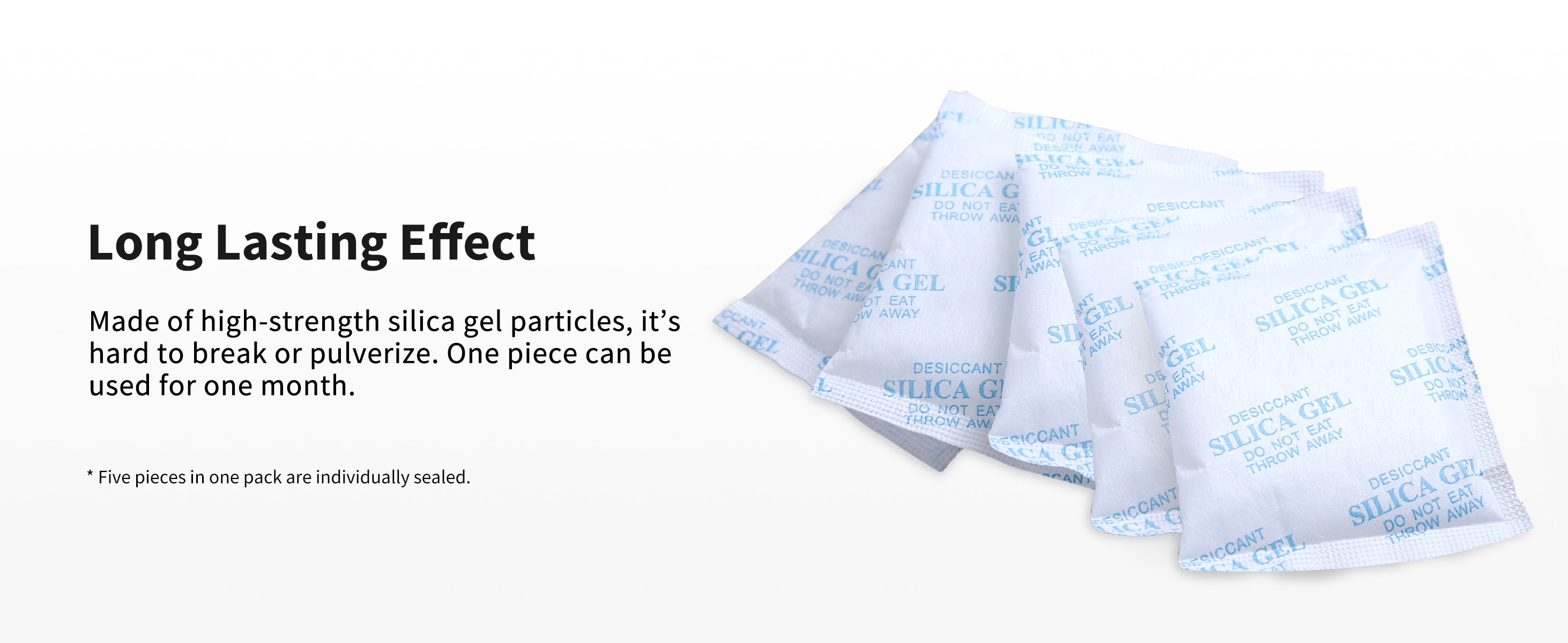 PETKIT desiccant made from high-strength silica gel particles that are hard to break and can be used for one month for each piece
