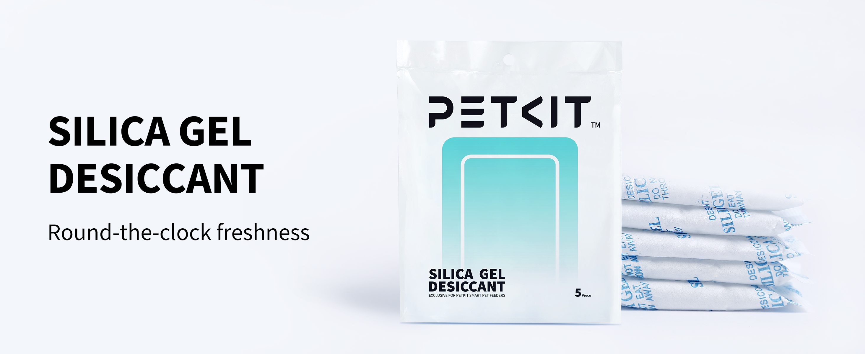 PETKIT desiccant made of silica gel providing round-the-clock freshness for pet food