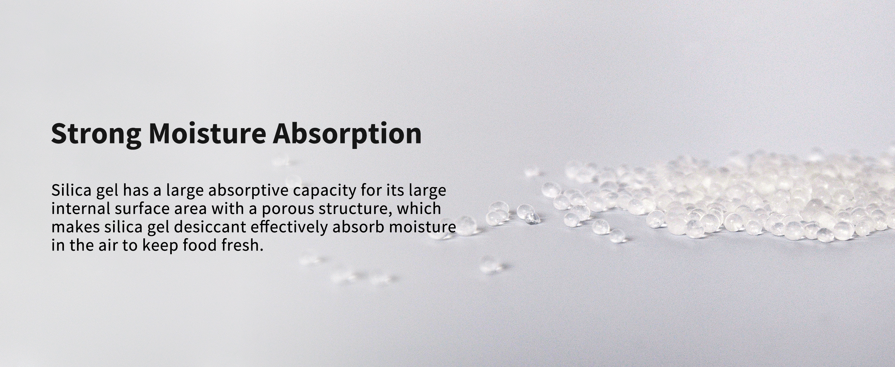 PETKIT desiccant with porous silica gel particles effectively absorbs moisture in the air to keep food fresh