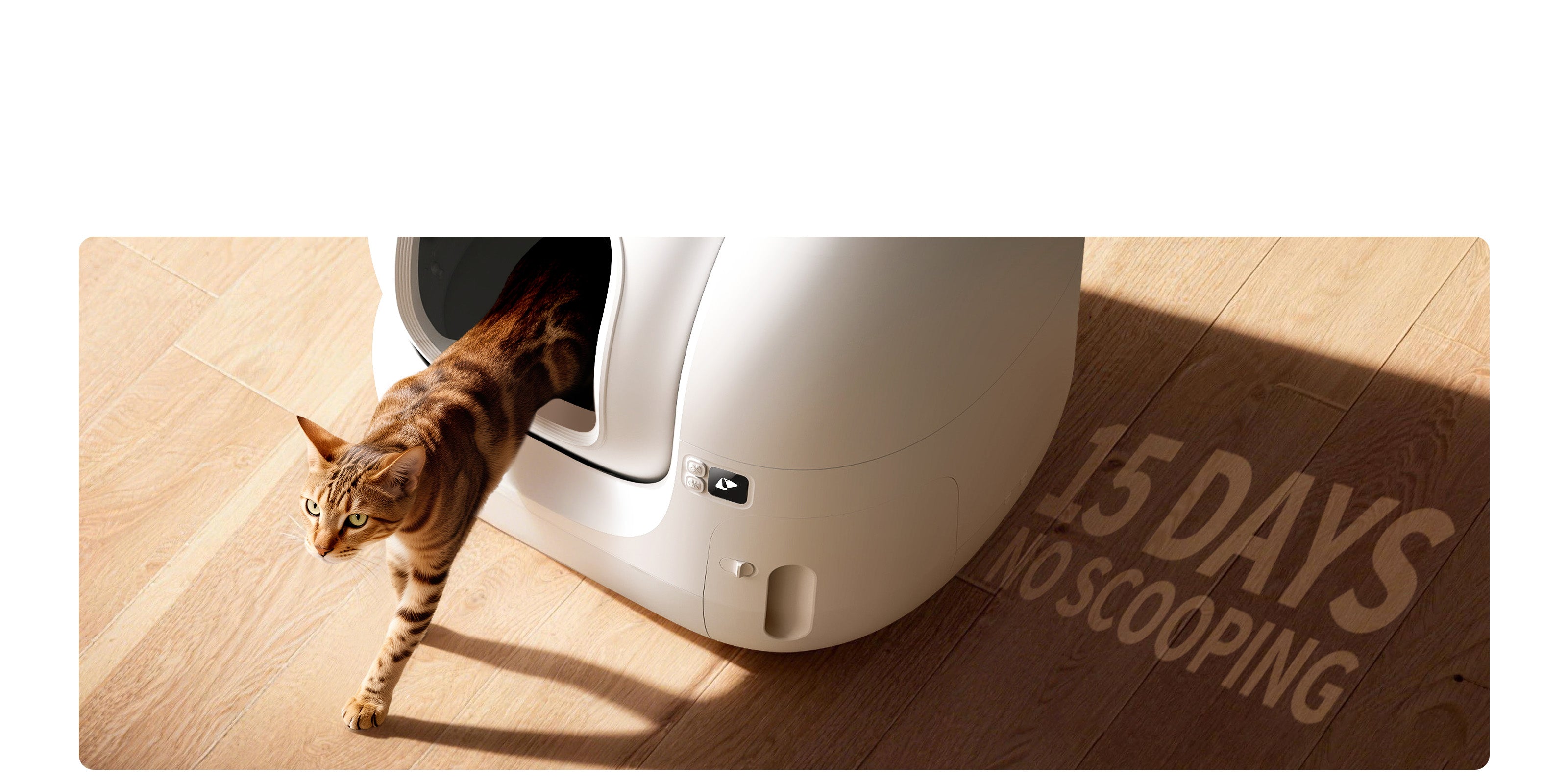 PuraMax 2 Automatic Cat Litter Box offers up to 15 days of no-scooping with its 7L waste bin, ideal for travel or busy schedules