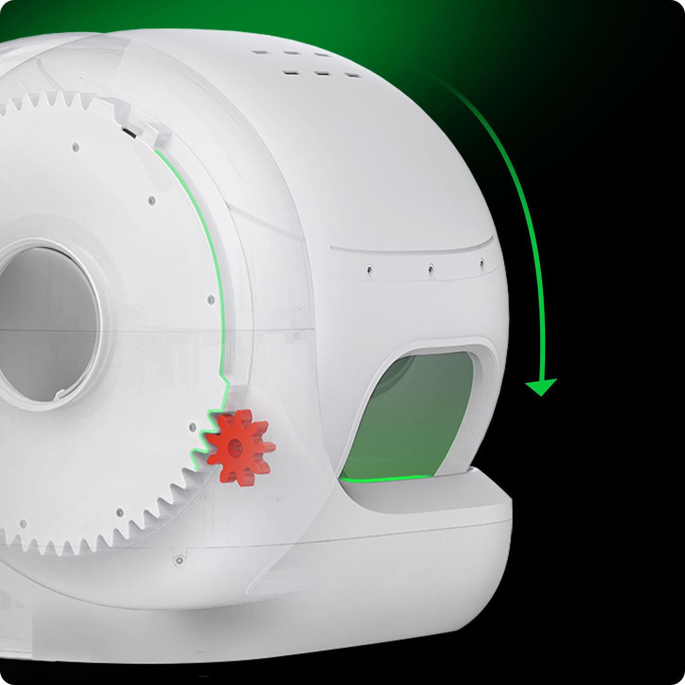 PuraMax 2 Automatic Cat Litter Box xSecure protection with zero-pinch design and 360° safety for cats