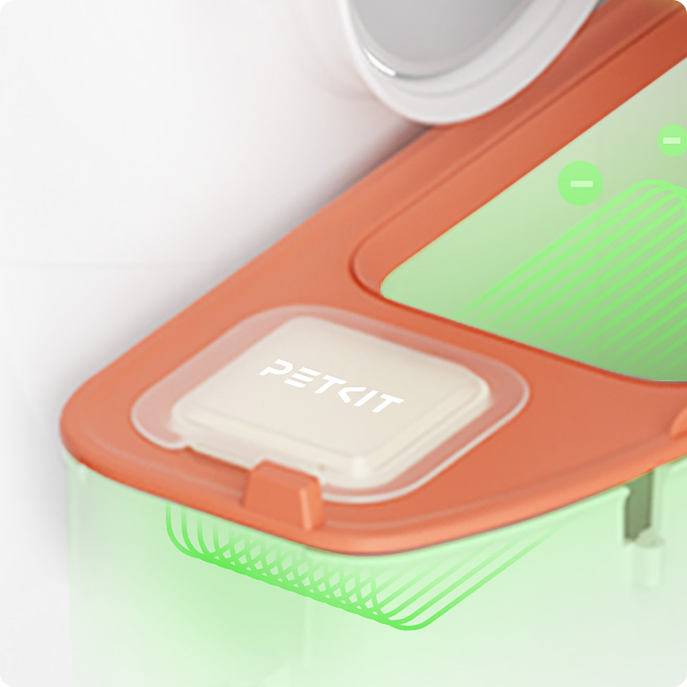 PuraMax 2 Automatic Litter Box N50 2.0 odor eliminator removes most ammonia and leaves a refreshing mint scent