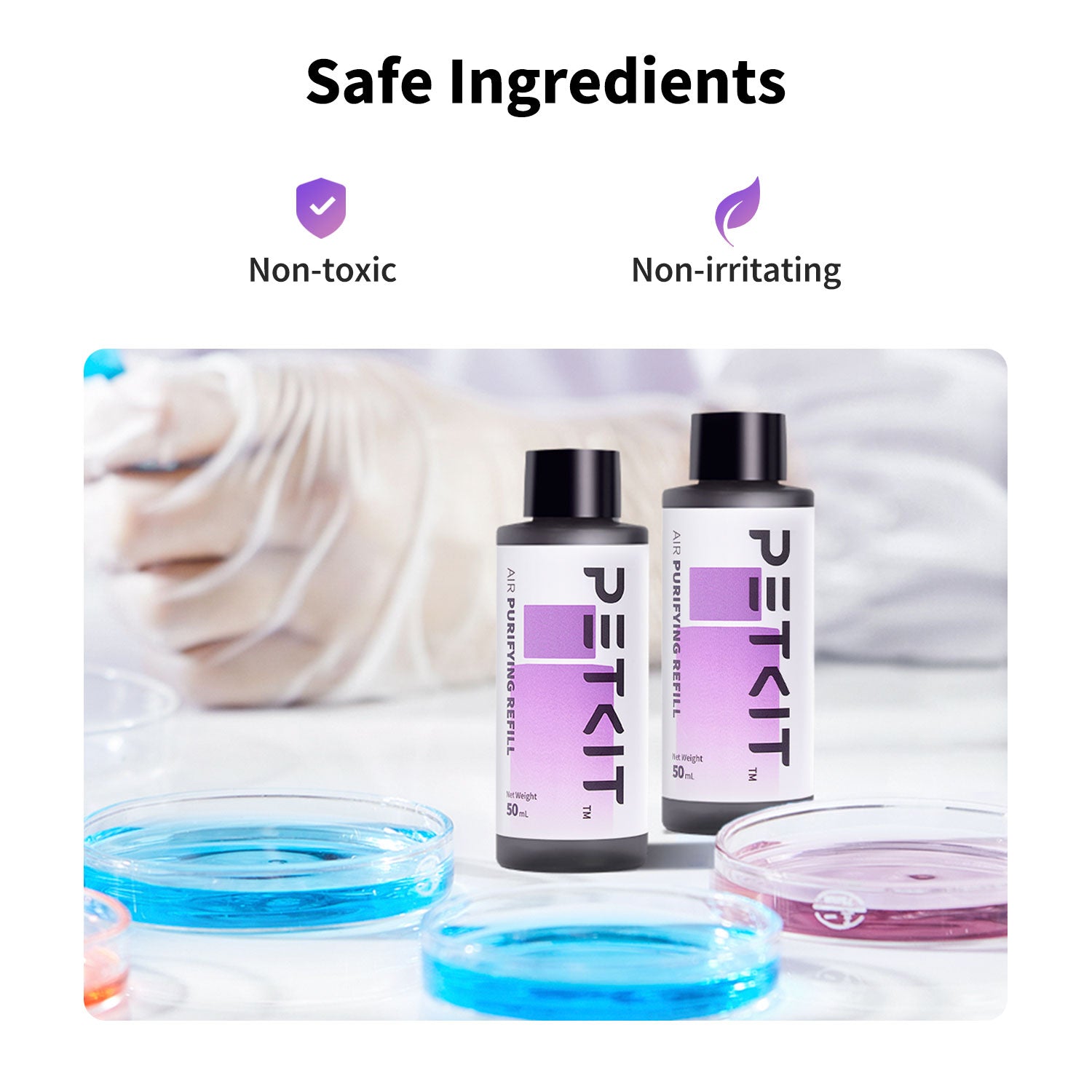 Purifying Liquid Refill made with non-toxic and non-irritating ingredients safe for pets