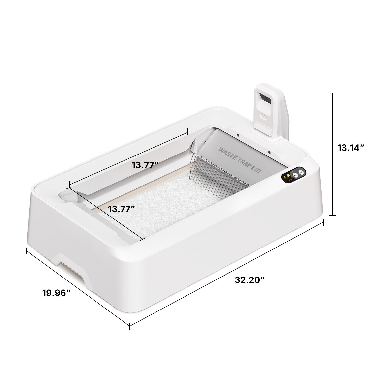 Purobot Crystal Duo Litter box dimensions
