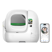The PUROBOT MAX PRO 2 automatic litter box with a fence can be controlled via a smartphone app.