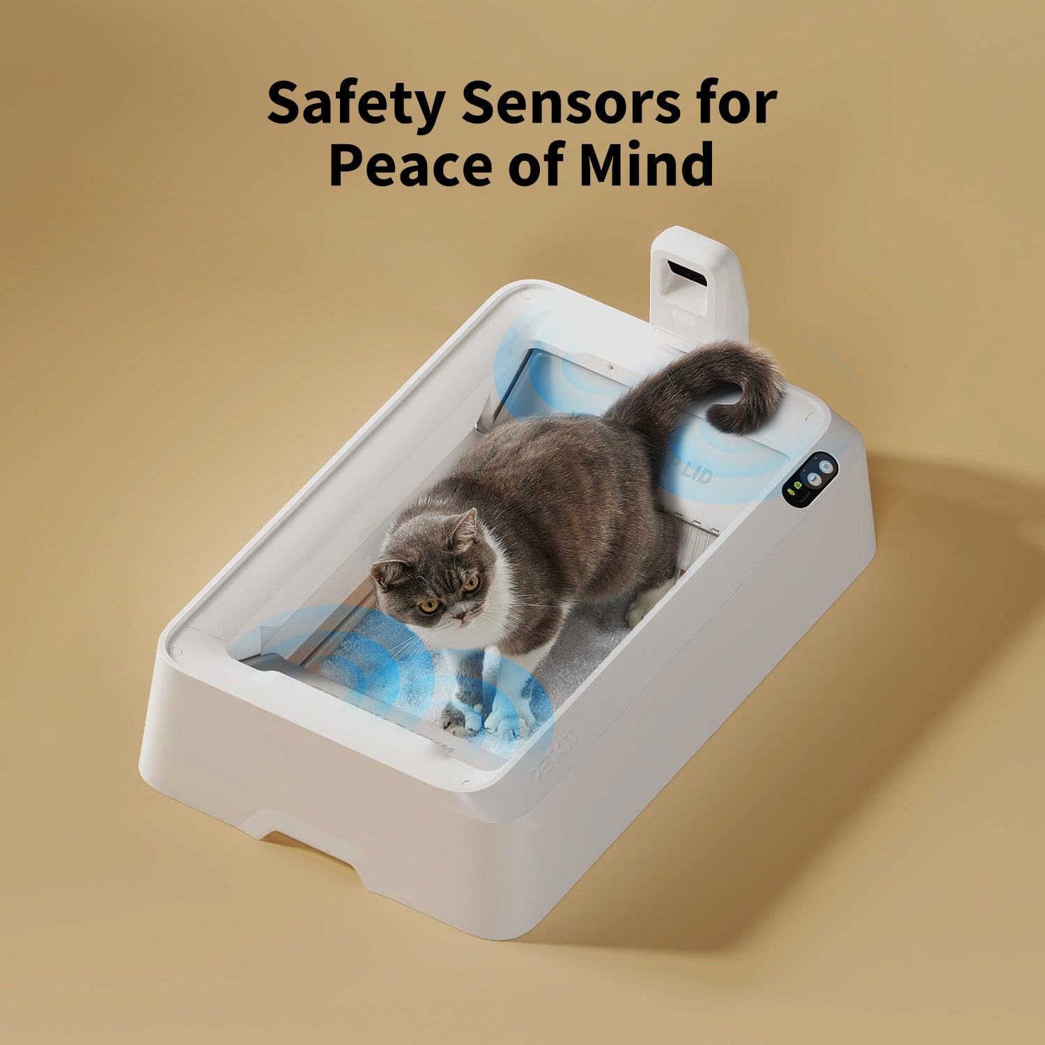 Purobot Crystal Duo Automatic Cat Litter Box with Camera