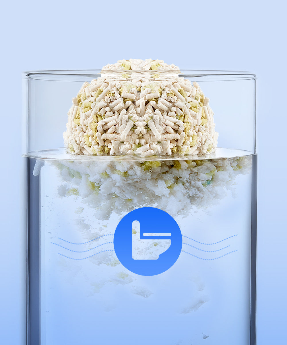 Urine Monitor Cat Litter designed to be flushable for convenient and environmentally friendly disposal