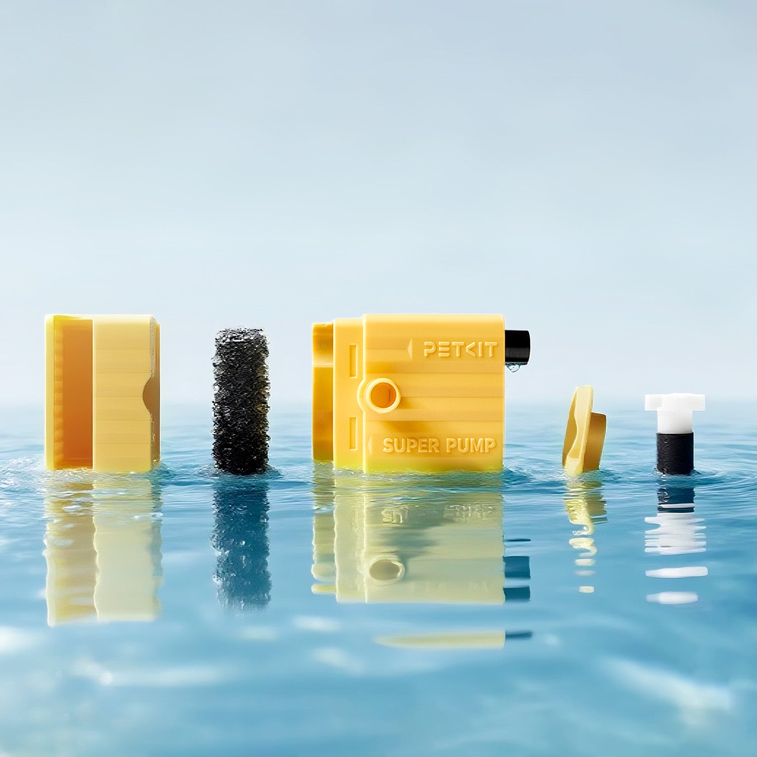 Wireless water pump FFT1-2 UVC detachable parts design for effortless cleaning and rinsing