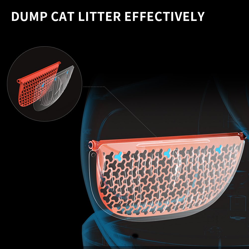 Cat Litter Remover designed for one-click litter dumping to efficiently dump cat litter without removing the entire cylinder