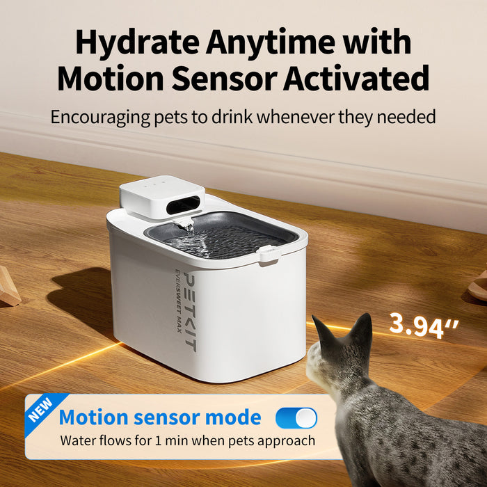 PETKIT EverSweet Max Cordless Smart Pet Drinking Fountain like faucet dockstream water dispenser