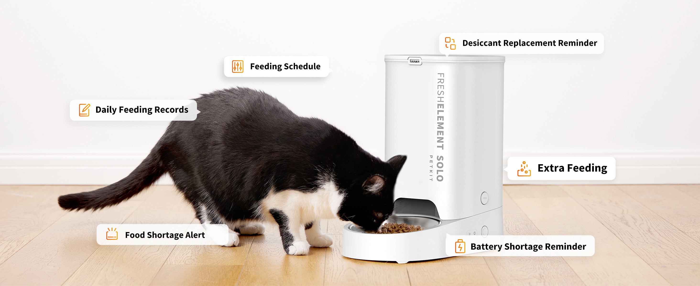 PETKIT Automatic WiFi Cat Feeder, APP Control for Remote Feeding 