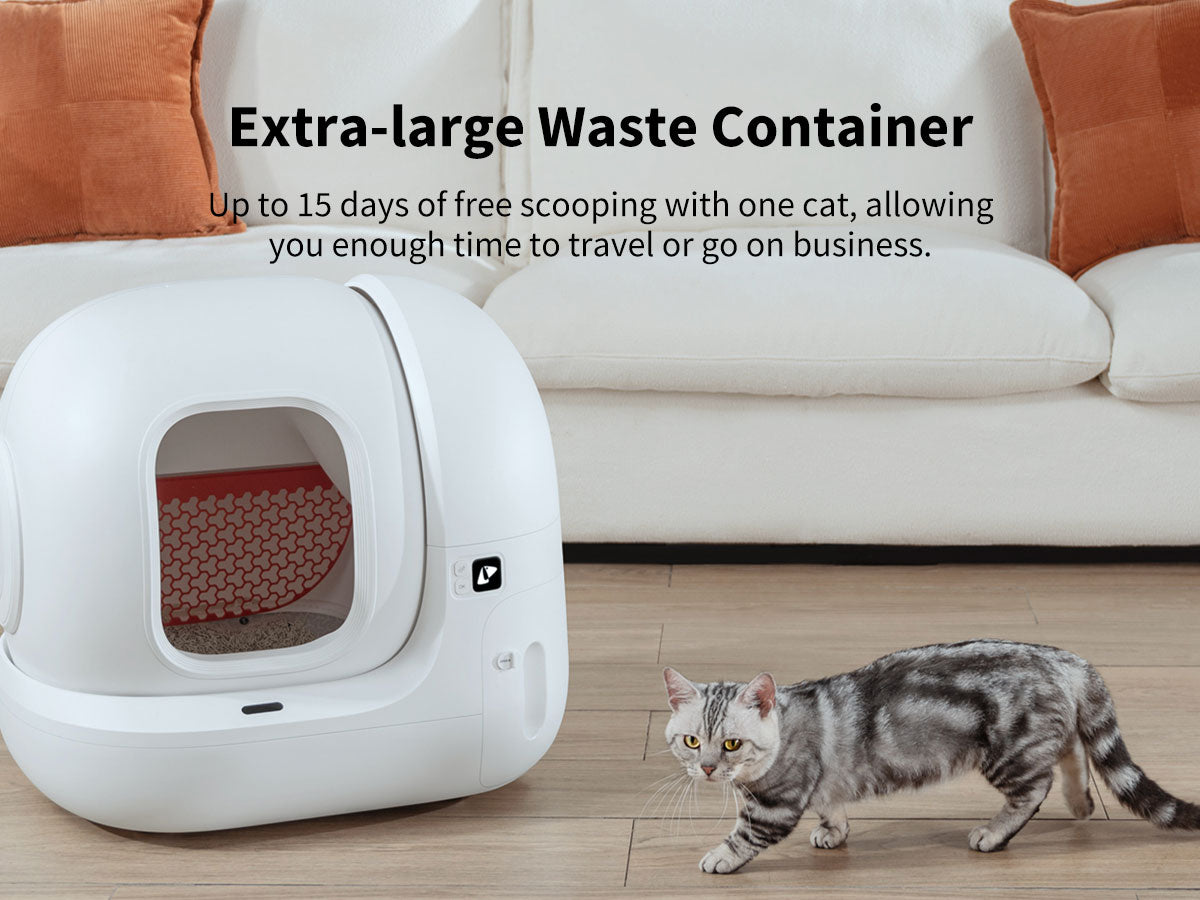 PETKIT PURAMAX Self Cleaning Cat Litter Box, PURAMAX Extra Large Automatic  Cat Litter Box for Multiple Cats, xSecure/Odor Removal/APP Control