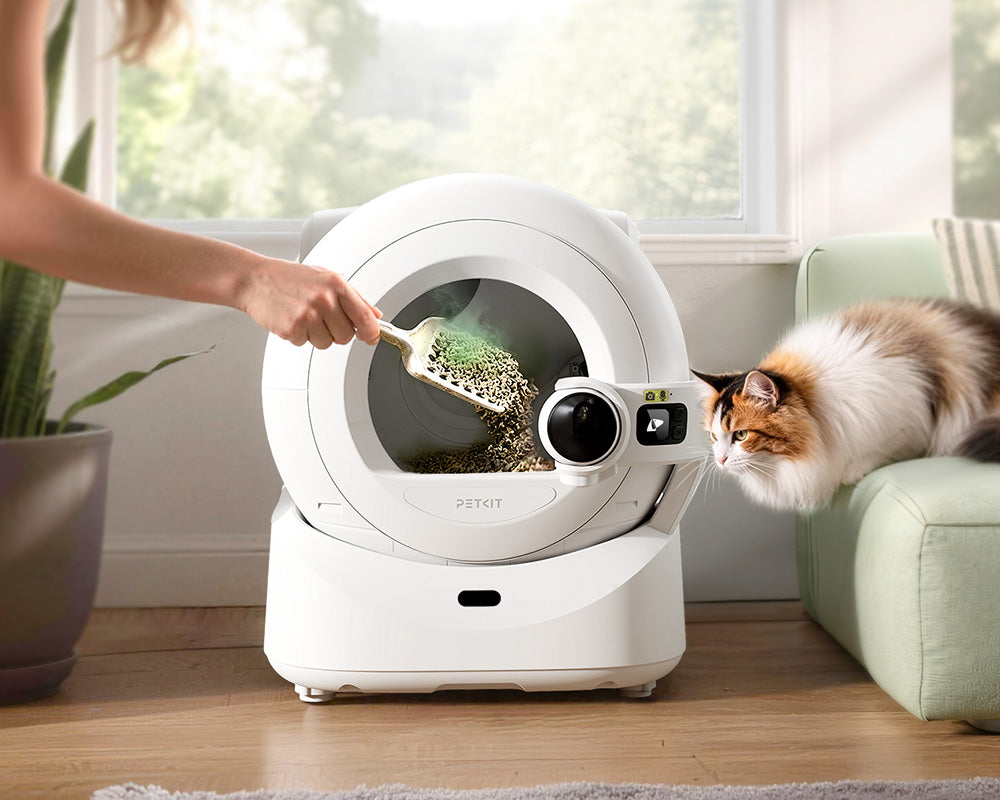 Add familiar scents from the old litter box to the new Purobot Max Pro 2 Automatic Cat Litter Box helping your cat recognize the new system and easing the transition