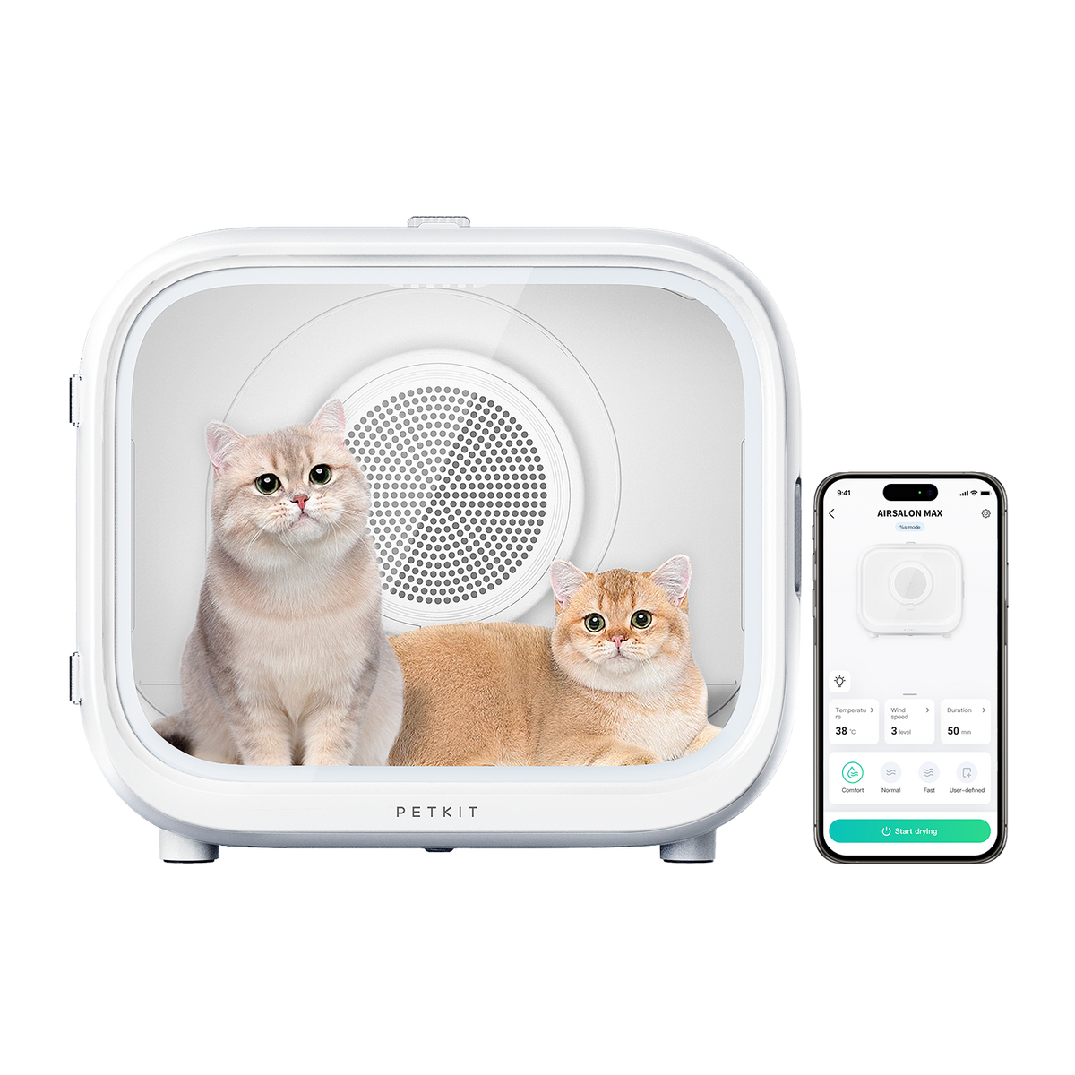 PETKIT AIRSALON MAX ペット用ドライヤー PETKIT AirSalon Max 60L Automatic Pet Hair Drying Box for Cat