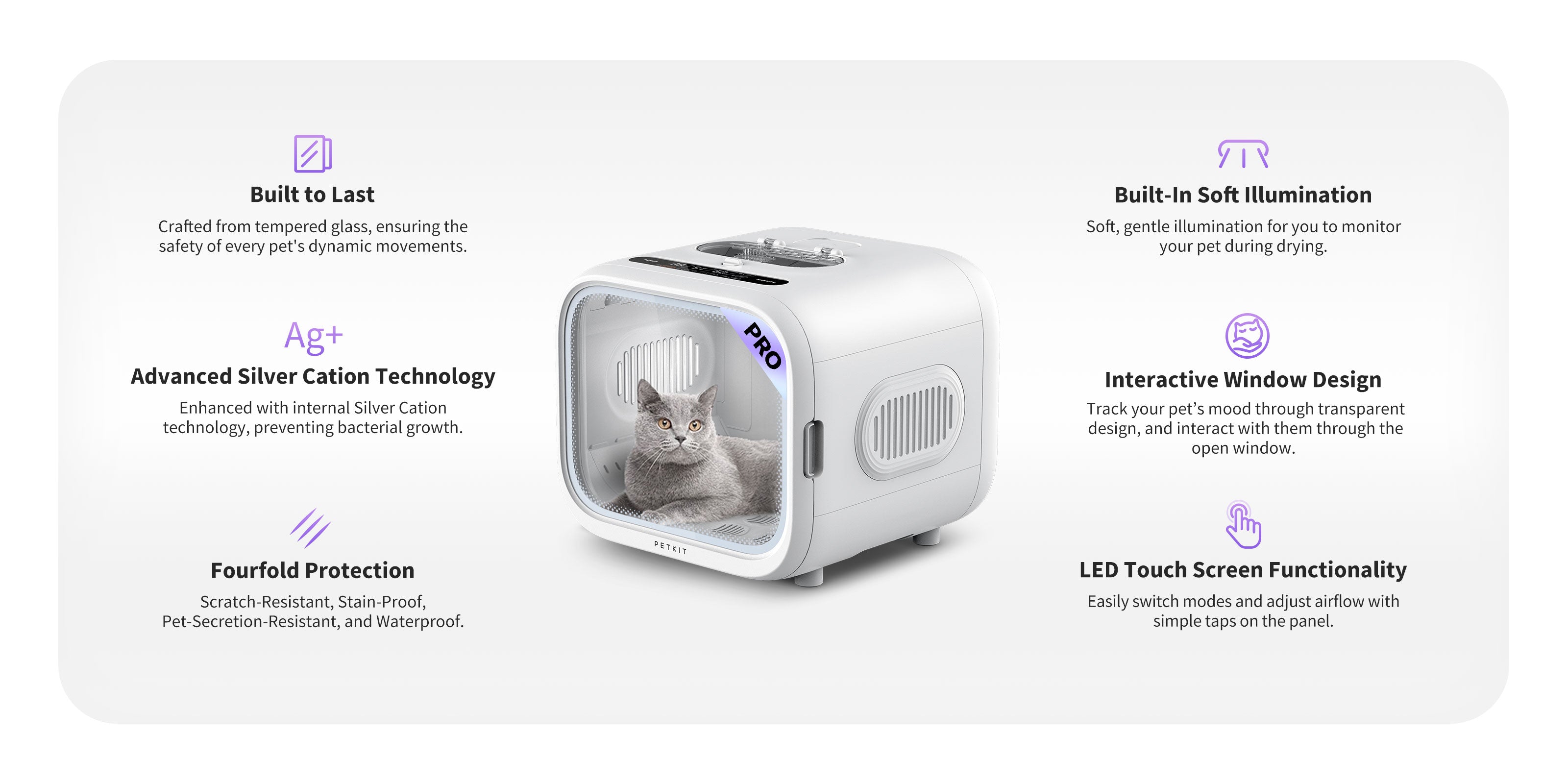 PETKIT AirSalon Max Pro Mess-free cat hair dryer Pet Automatic