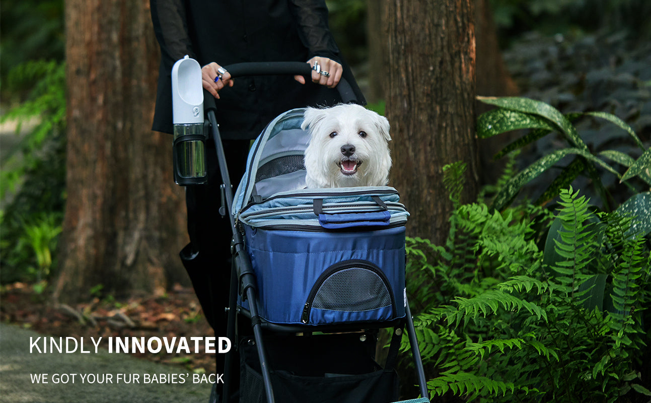 Bon Voyage Pet Stroller offers a thoughtfully engineered outdoor travel solution for small dogs, providing comfort, protection, and reliable support