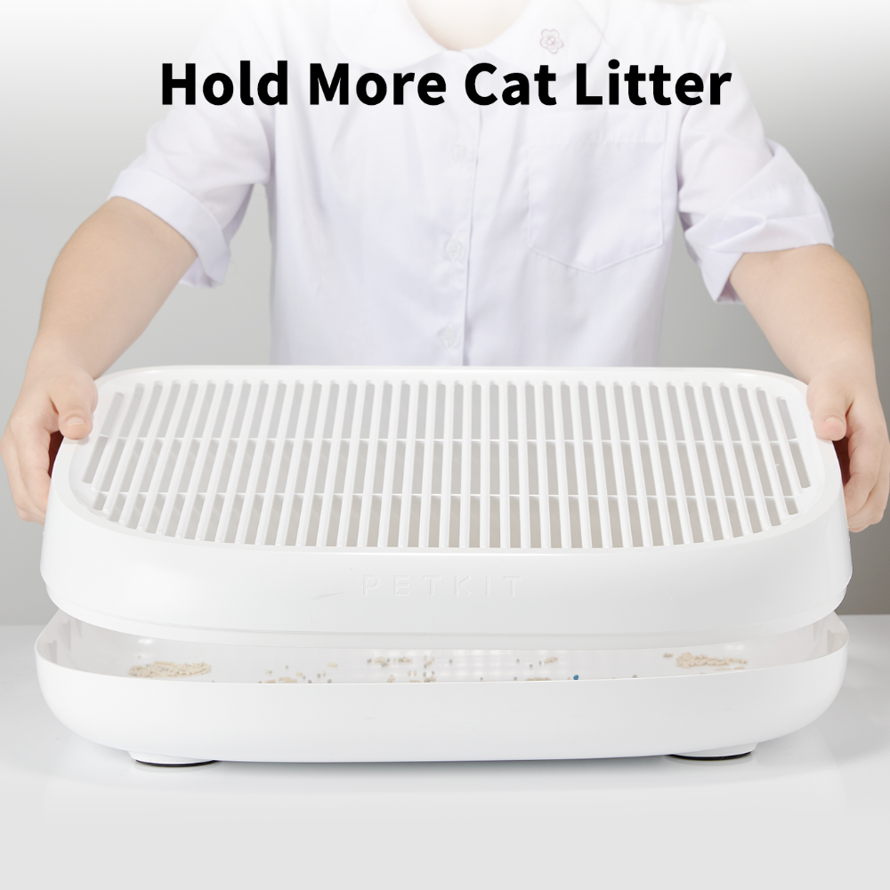 Cat Litter Ramp designed to collect litter from paws before it reaches the floor, effectively controlling litter tracking