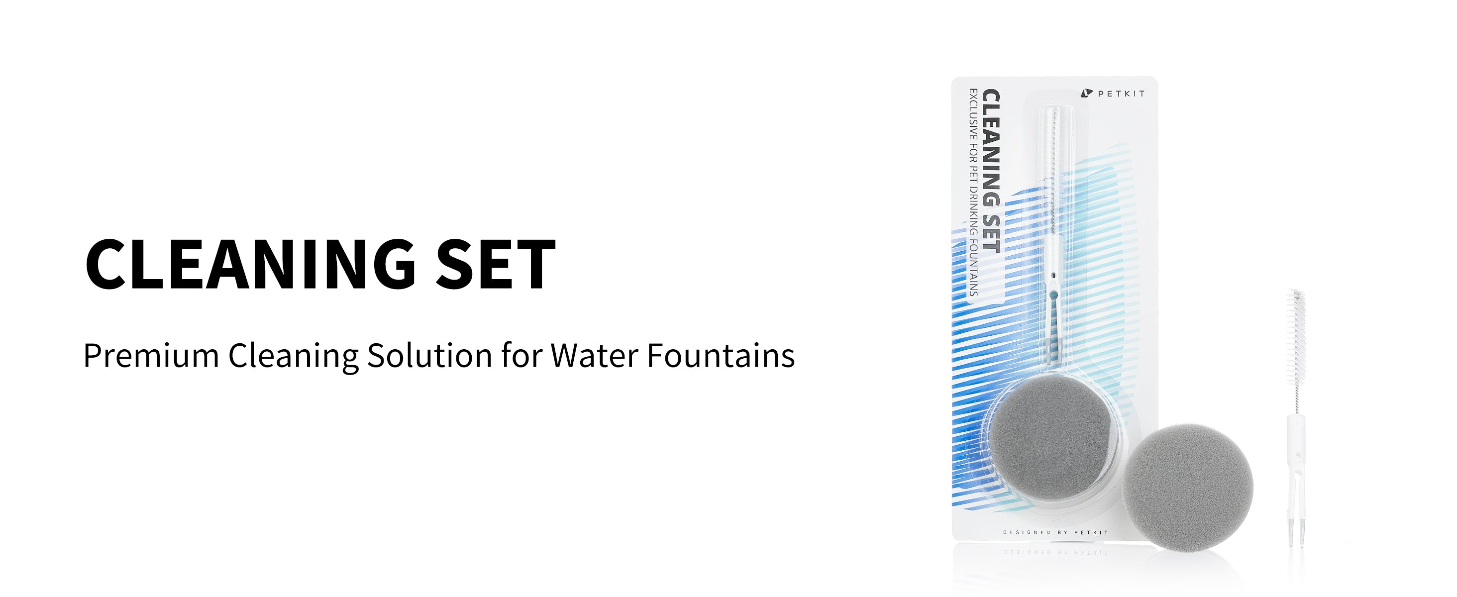 Cleaning Set banner highlighting premium tools for effective water fountain cleaning