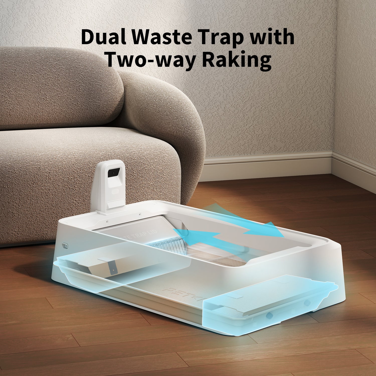 Purobot Crystal Duo Automatic Cat Litter Box with Camera