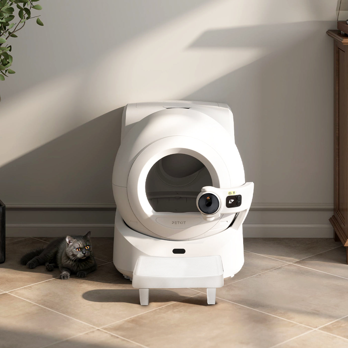 Easy-Step Pedal compatible with Purobot Ultra Automatic Litter Box for improved entry and exit