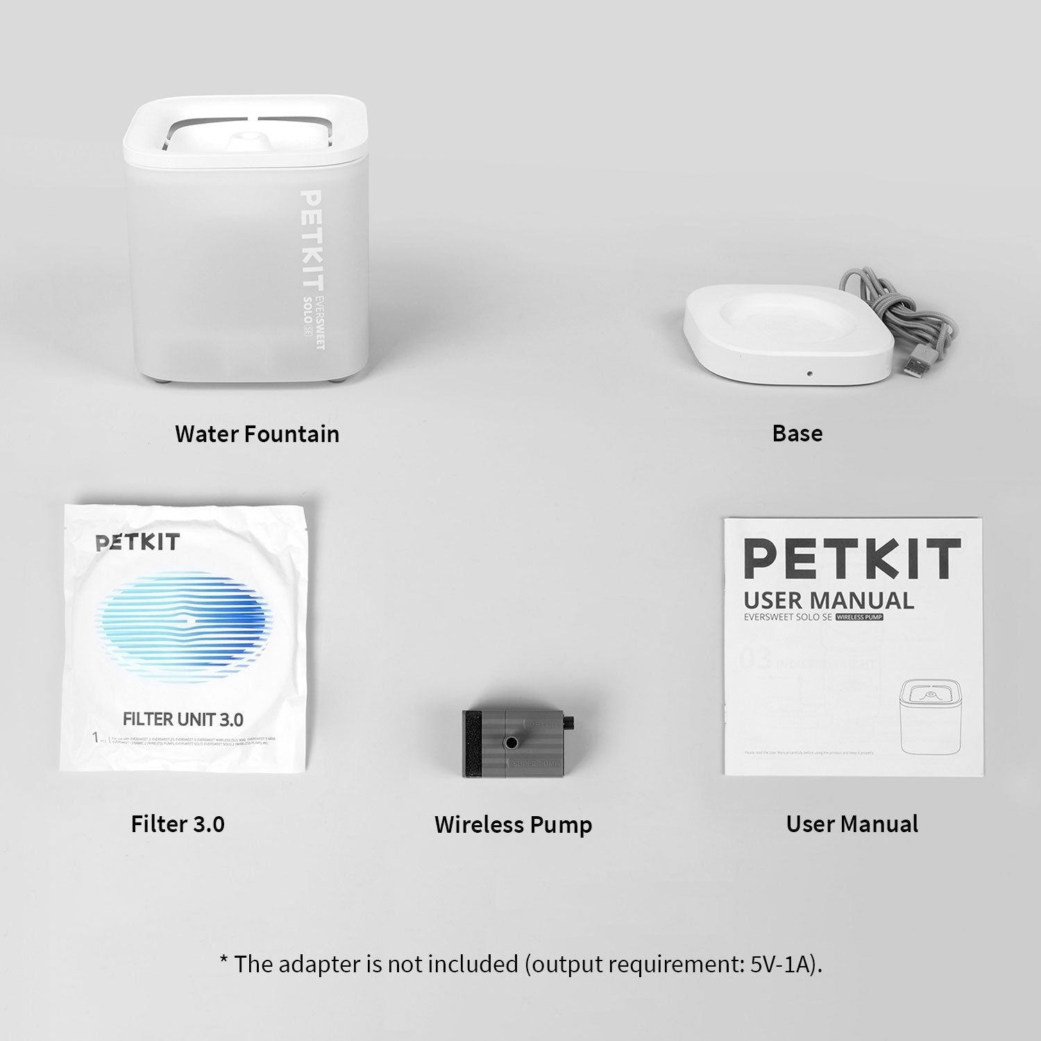 PETKIT Eversweet Solo SE pet water fountain dock stream cat