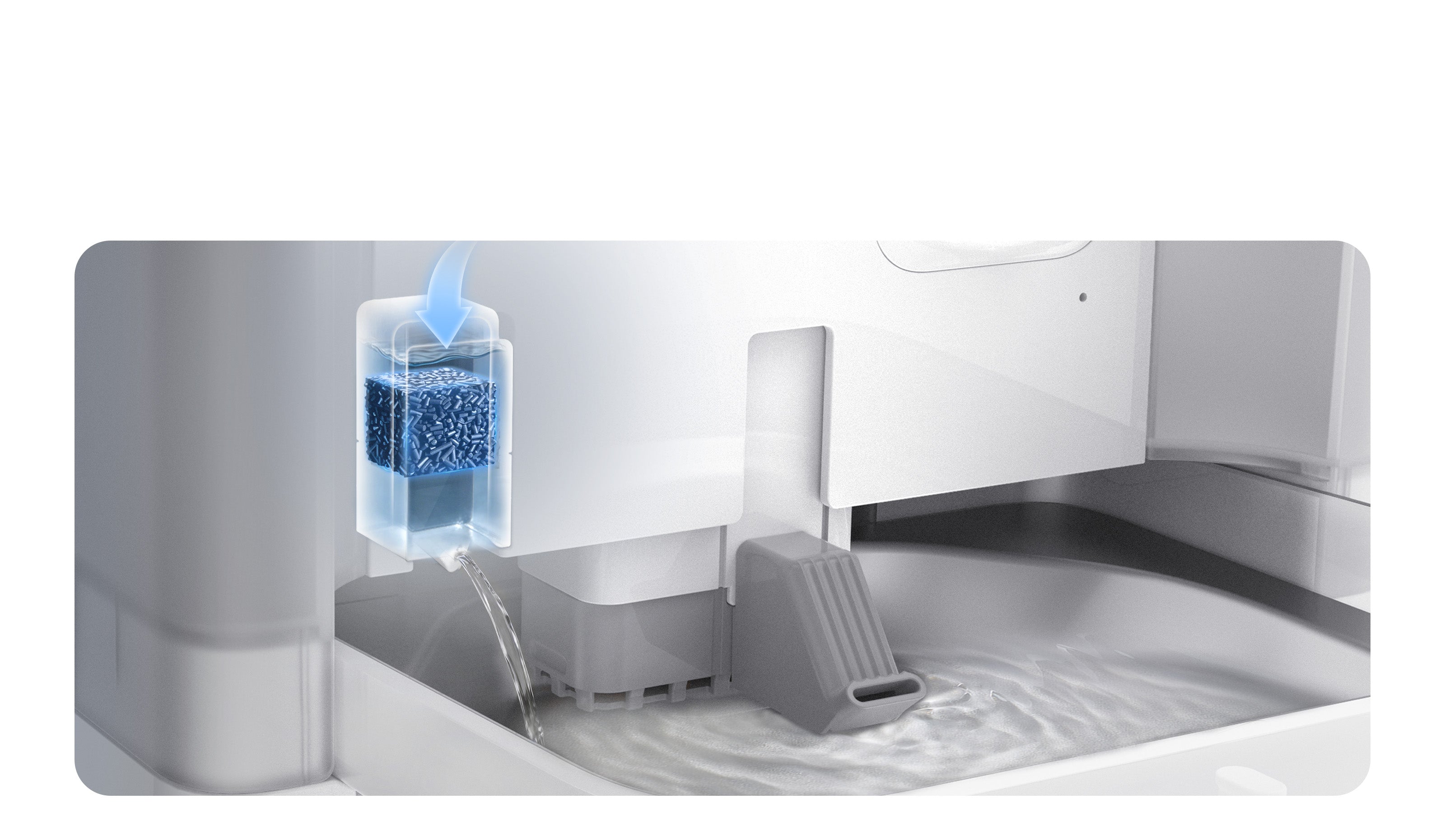 EverSweet Ultra Cat Water Fountain with CUBE C reducing biofilm buildup for longer-lasting freshness