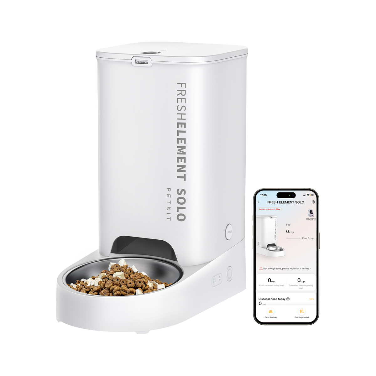 Fresh Element Solo Automatic Cat Feeder with App Control