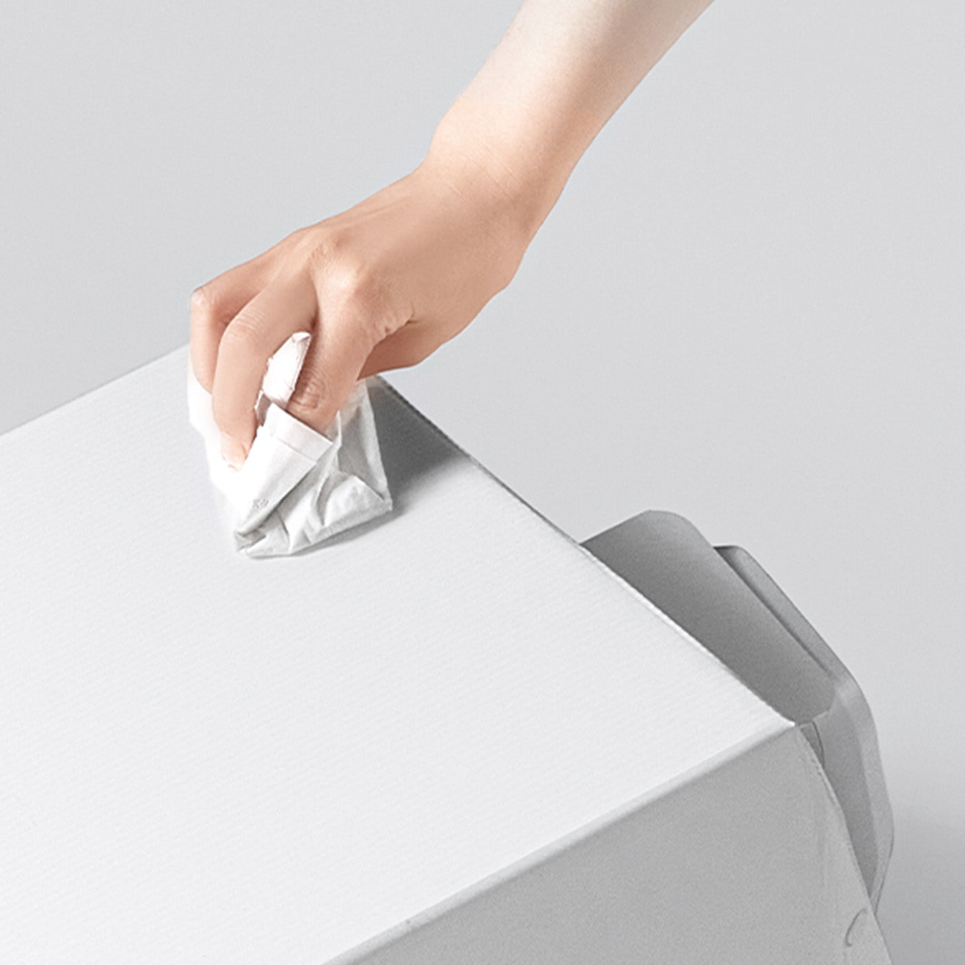 Front-Entry Hood made of durable, non-toxic PP material with a smooth, easy-to-wipe surface that simplifies cleaning