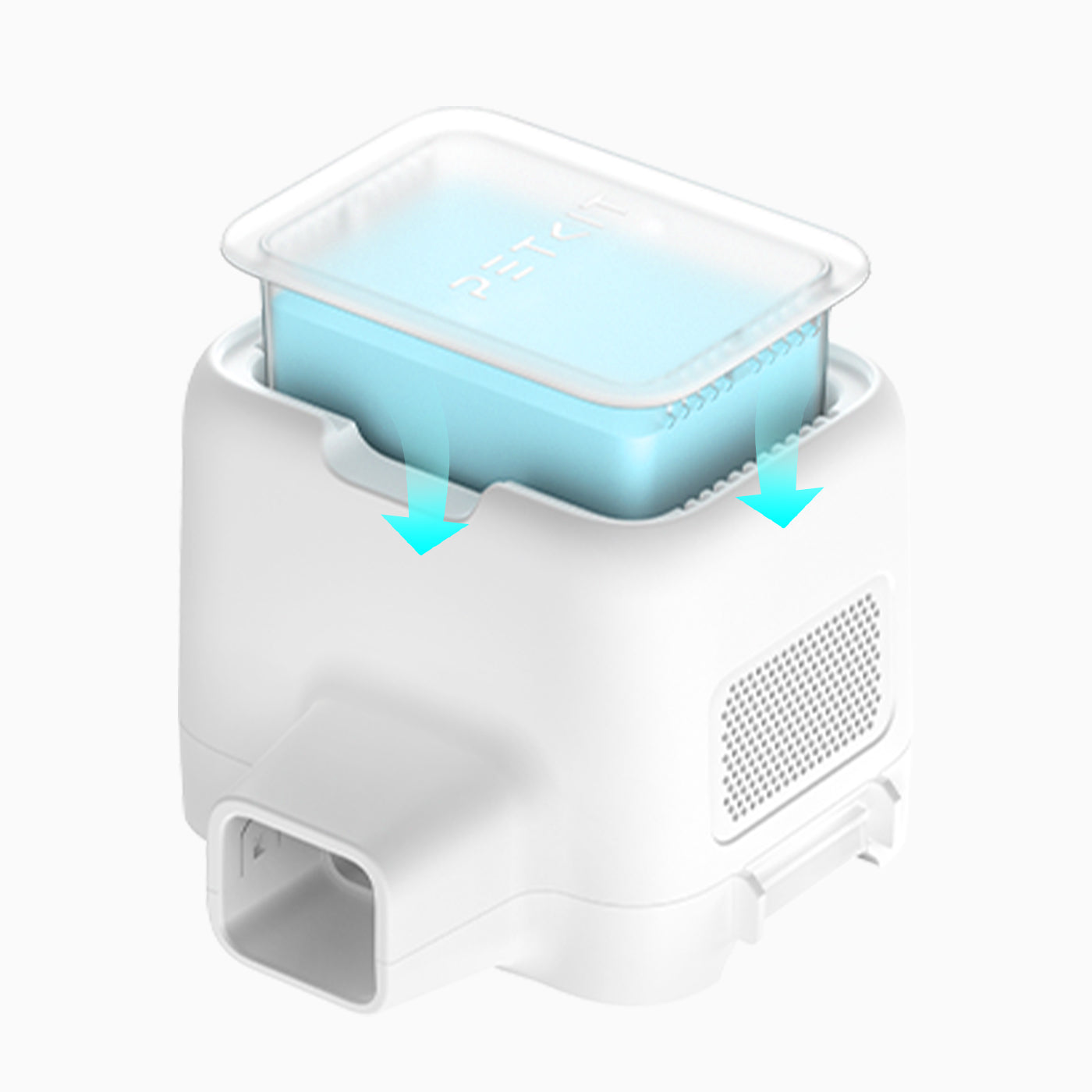 Pet Odor Eliminator N60 integrated case design for Purobot Max Pro 2 Automatic Litter Box enables hygienic installation and avoids direct contact