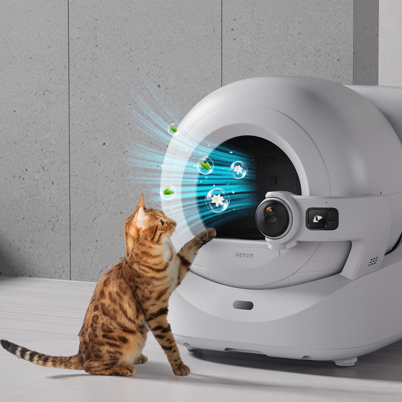 Pet Odor Eliminator N60 uses a non-toxic, natural formula that is safe for pets while releasing a refreshing jasmine scent