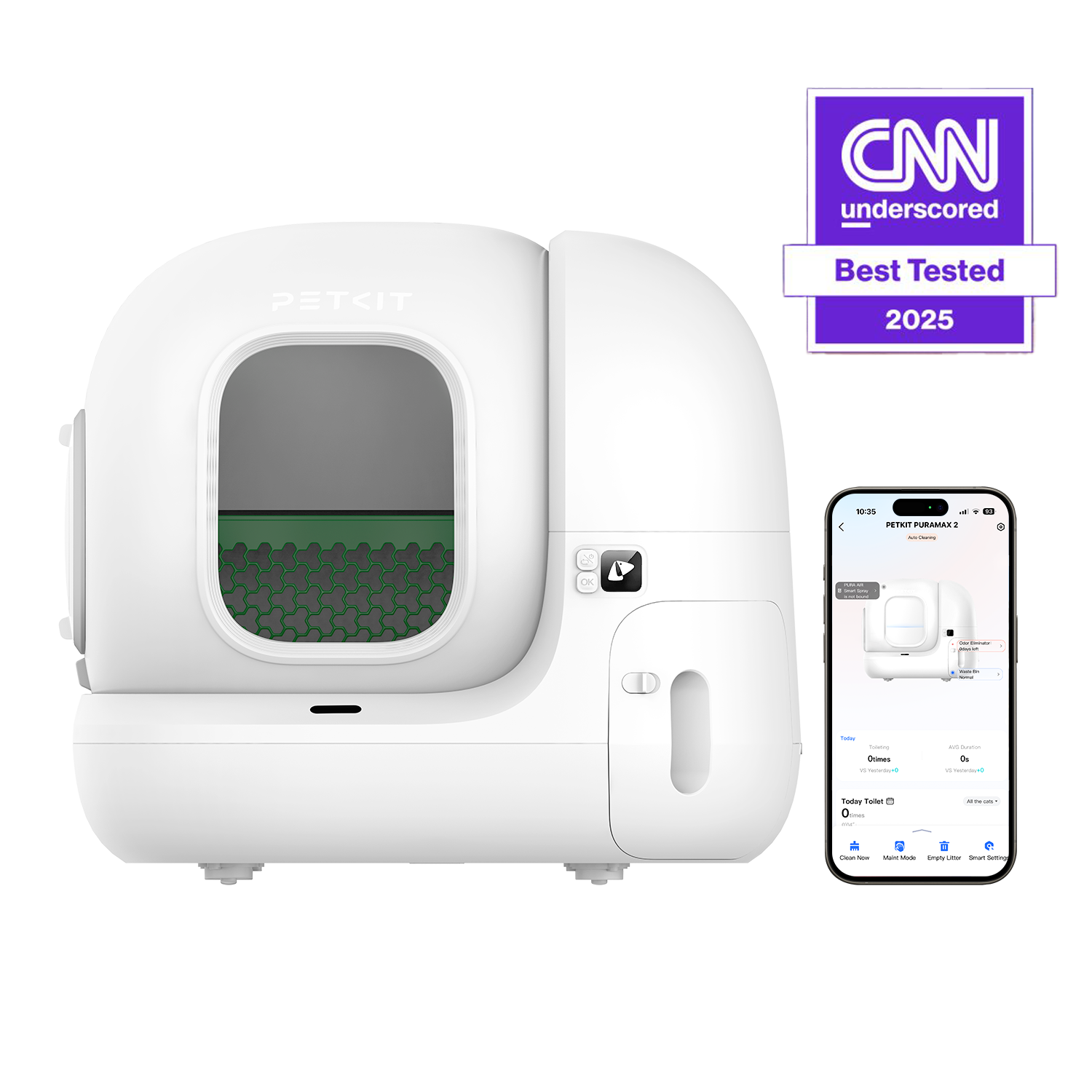 トイレ用品 PETKIT PURA MAX 2 PuraMax 2 Automatic Litter Box with Multi-Cat Comfort & Acceptance