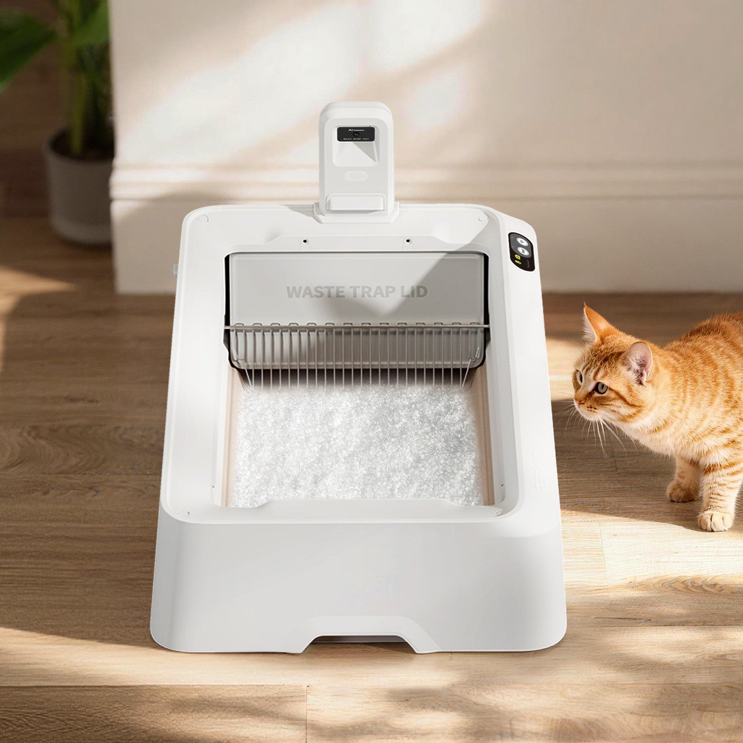 Purobot Crystal Duo Automatic Cat Litter Box with Camera