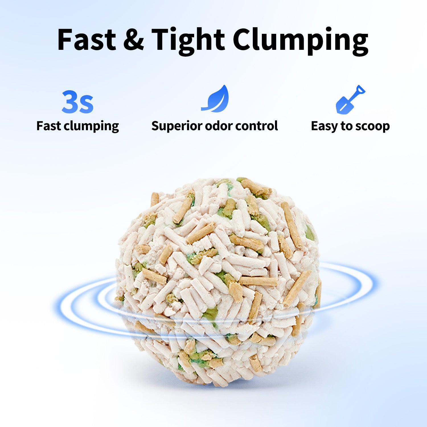 Urine Monitor Cat Litter with fast and tight clumping for easy scooping and effective odor control