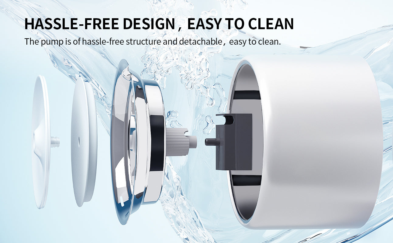 Wireless Pump Replacement with a detachable hassle free structure designed for easy cleaning and routine maintenance