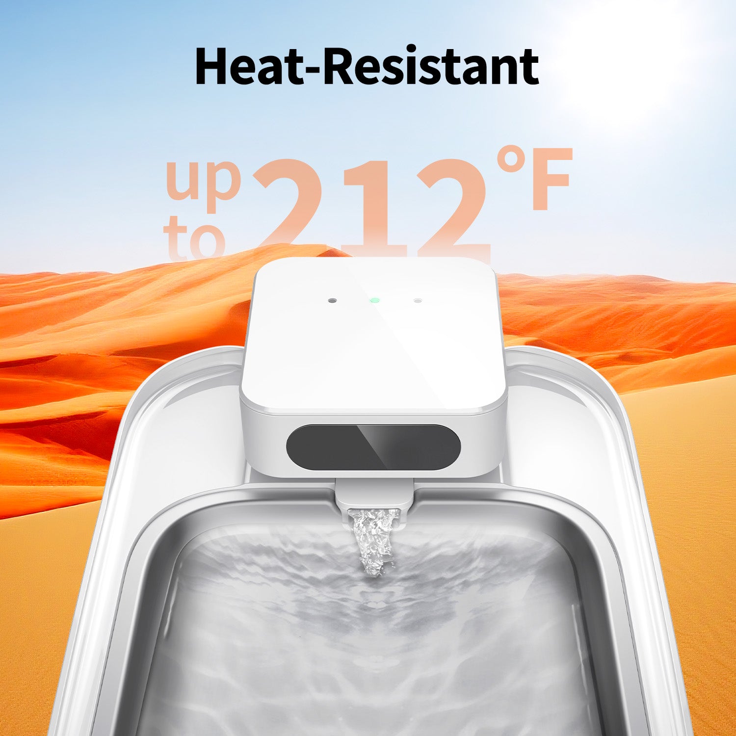 Upgraded PPO material wireless water pump heat-resistant up to 212°F without damage