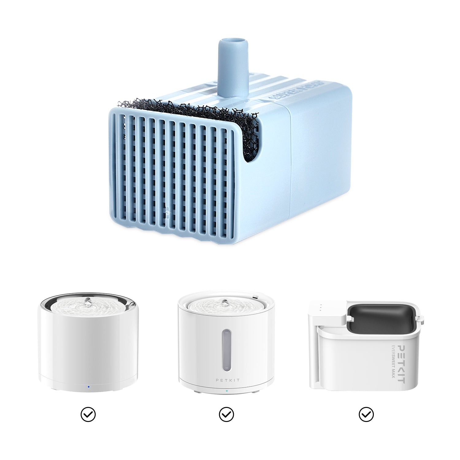 Wireless Water Pump with UVC disinfection compatible with EverSweet 3 Pro, EverSweet Solo 2, and EverSweet Max Pet Water Fountain