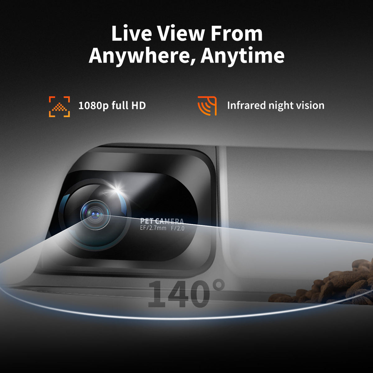 YumShare Dual-Hopper Automatic Cat Feeder with Camera